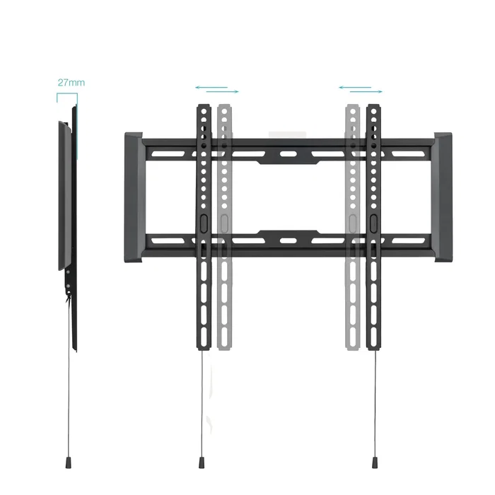 TooQ Soporte Fijo de Pared para Pantallas 32-70 Pulgadas, Negro