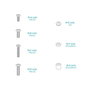 Tooq Soporte Fijo de Pared LP1073F-B para Pantallas 32-70 Pulgadas, Negro