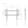 Tooq Soporte Fijo de Pared LP1073F-B para Pantallas 32-70 Pulgadas, Negro