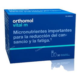 Orthomol Vital M 30 Amp.Beb. Complemento alimenticio para sistema nervioso y energía, ayuda a reducir cansancio y fatiga.