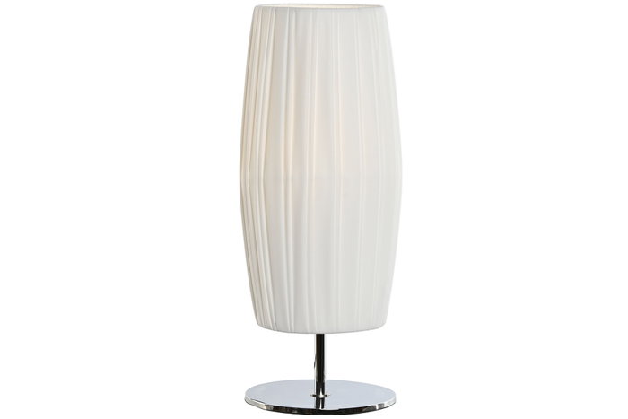 DKD Home Decor Lámpara de Sobremesa de Hierro con Pantalla Plisada Blanca DKD Home Decor Lámpara de Sobremesa de Hierro con Pantalla Plisada Blanca