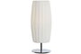DKD Home Decor Lámpara de Sobremesa de Hierro con Pantalla Plisada Blanca