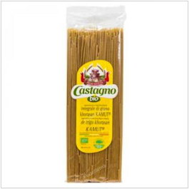 CASTAGNO Espagueti Khorasan Kamut Trigo Integral 500g ECO