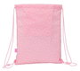 Bolsa Mochila con Cuerdas Glow Lab Sweet home Rosa 26 x 34 x 1 cm
