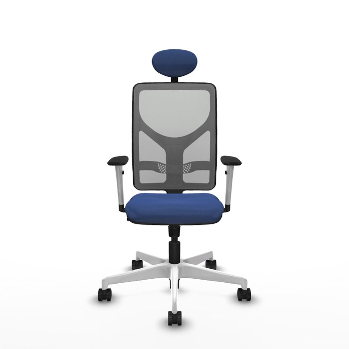 PIQUERAS Y CRESPO Silla de oficina Motilla con mecanismo Sincro, Azul marino y Gris PIQUERAS Y CRESPO Silla de oficina Motilla con mecanismo Sincro, Azul marino y Gris
