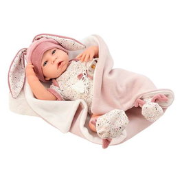 Berjuan Muñeco Reborn Sweet Essential Body Estampado 45 cm, idioma español, ref: 18221-26