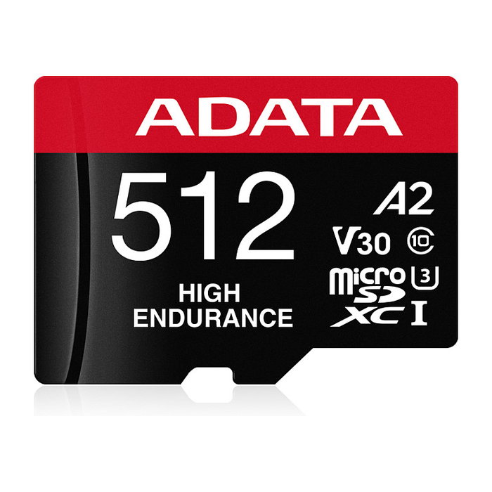 ADATA High Endurance 512GB microSDXC UHS-I U3 V30 A2 Clase 10 Tarjeta de Memoria