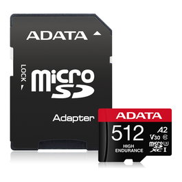 ADATA High Endurance 512GB microSDXC UHS-I U3 V30 A2 Clase 10 Tarjeta de Memoria