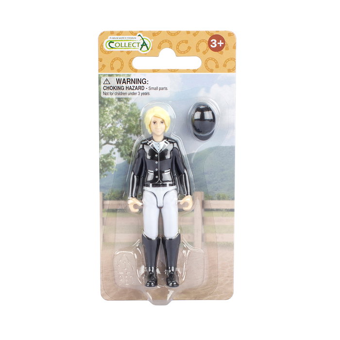 Collecta Jinete De Torneo Dama Con Casco Ecuestre De Ala Ancha -84249