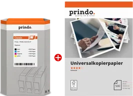 Prindo PRSBLC426 MCVP Classic Value Pack Negro, Cian, Magenta, Amarillo y Blanco