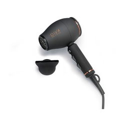 Diva Secador Intenso 4000 Compact 2000W Motor DC Secado Rápido Tecnología Iónica Anti-Frizz Compacto Ligero 450g Negro Mate