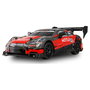 AMEWI 21112 Coche de Carreras Drift Racing 4WD 1:24 RTR con Control Remoto 2.4GHz, Motor Eléctrico, 20 km/h, Color Negro/Rojo, para Mayores de 8 Años