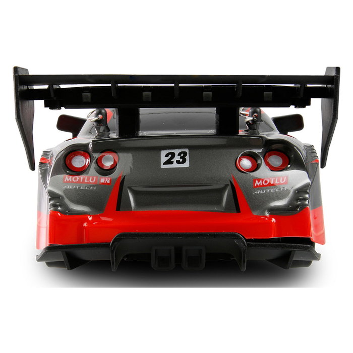 AMEWI 21112 Coche de Carreras Drift Racing 4WD 1:24 RTR con Control Remoto 2.4GHz, Motor Eléctrico, 20 km/h, Color Negro/Rojo, para Mayores de 8 Años