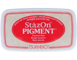 Tsukineko STAZON PIGMENT Almohadilla de Tinta Rojo Opaco