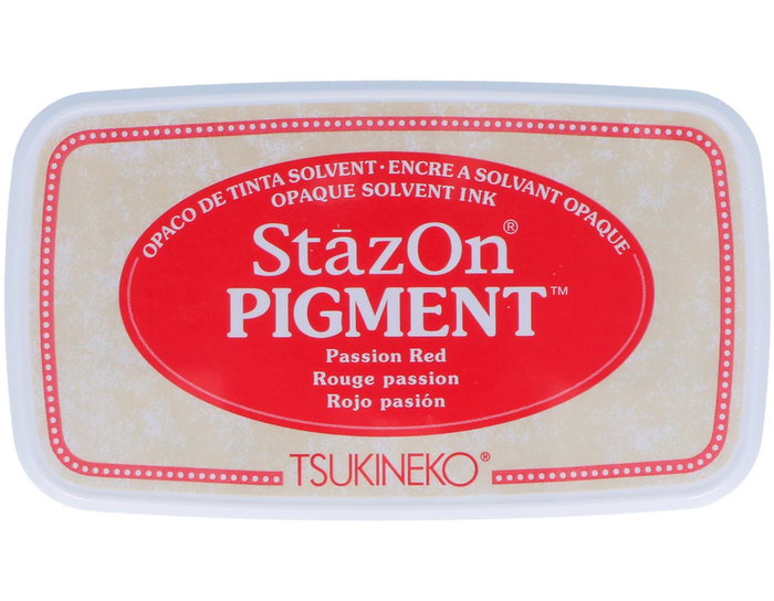 Tsukineko STAZON PIGMENT Almohadilla de Tinta Rojo Opaco Tsukineko STAZON PIGMENT Almohadilla de Tinta Rojo Opaco