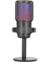 Mars Gaming Micrófono de Condensador USB MMIC-SE para Streaming/Estudio, Cardioide, 196kHz 24-bit, Iluminación ARGB, Filtro Pop, Negro