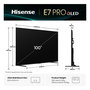 Hisense 100E7Q PRO Televisor 100" (254cm) 4K Ultra HD QLED Smart TV, 144Hz, Dolby Atmos, HDR10+, AMD FreeSync Premium, VIDAA U8.5, Negro