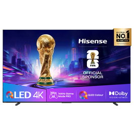 Hisense 100E7Q PRO Televisor 100" (254cm) 4K Ultra HD QLED Smart TV, 144Hz, Dolby Atmos, HDR10+, AMD FreeSync Premium, VIDAA U8.5, Negro