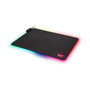 Thermaltake Level 20 RGB Alfombrilla de Ratón para Juegos, Negro, GMP-LVT-RGBHMS-01, 370 x 290 x 4 mm, Base Antiderrapante, Iluminación LED RGB, USB