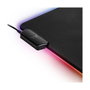 Thermaltake Level 20 RGB Alfombrilla de Ratón para Juegos, Negro, GMP-LVT-RGBHMS-01, 370 x 290 x 4 mm, Base Antiderrapante, Iluminación LED RGB, USB
