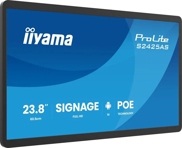 iiyama ProLite S2425AS-B1P Monitor de Señalización Digital 23.8 IPS Full HD USB-C iiyama ProLite S2425AS-B1P Monitor de Señalización Digital 23.8 IPS Full HD USB-C
