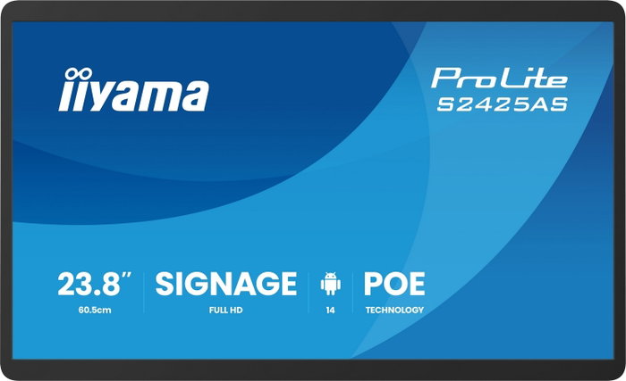 iiyama ProLite S2425AS-B1P Monitor de Señalización Digital 23.8 IPS Full HD USB-C iiyama ProLite S2425AS-B1P Monitor de Señalización Digital 23.8 IPS Full HD USB-C