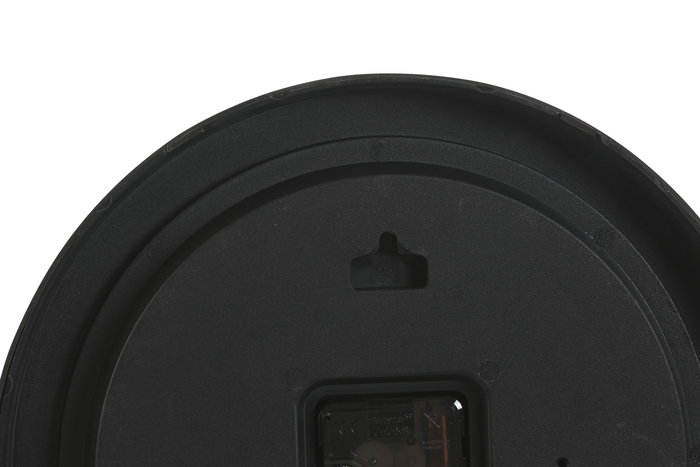 DKD Home Decor Reloj de Pared Cottage Natural Marron PVC 30 x 30 cm (2 Unidades)