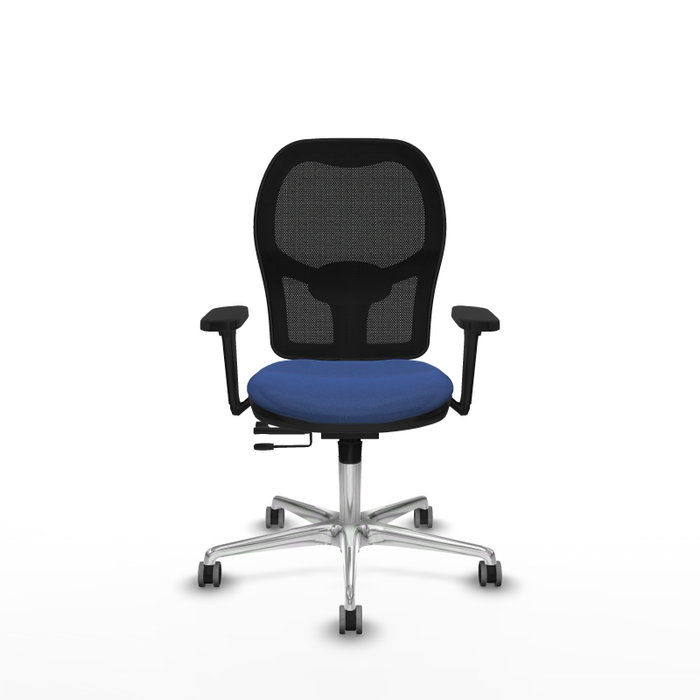 PIQUERAS Y CRESPO Silla de oficina Jorquera con mecanismo Sincro/Traslack Azul marino