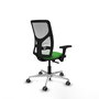 PIQUERAS Y CRESPO Silla de oficina Motilla con mecanismo Sincro, Verde y Blanco