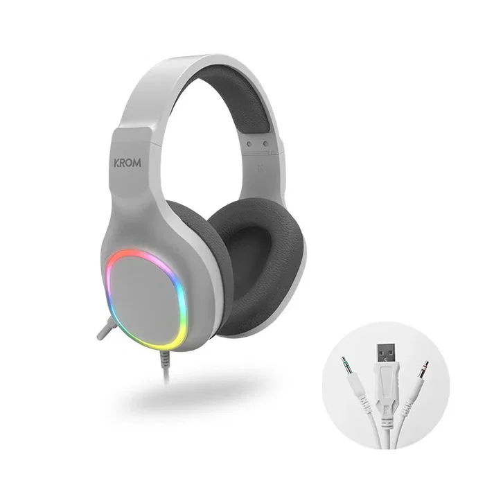 Krom Kenta Pack Gaming 4 en 1 RGB Blanco