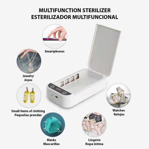 DAM DMAC0036 Caja Esterilizadora Portátil con Luz Ultravioleta y Aromaterapia DAM DMAC0036 Caja Esterilizadora Portátil con Luz Ultravioleta y Aromaterapia