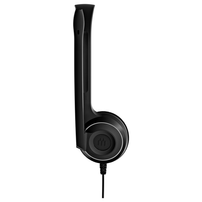 EPOS Sennheiser PC 7 USB Auriculares PC para VoIP y Oficina, Micrófono Boom con Cancelación de Ruido, Monoaural, Conector USB-A, Alámbrico, Frecuencia 42-17000 Hz, Negro
