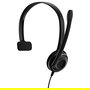 EPOS Sennheiser PC 7 USB Auriculares PC para VoIP y Oficina, Micrófono Boom con Cancelación de Ruido, Monoaural, Conector USB-A, Alámbrico, Frecuencia 42-17000 Hz, Negro