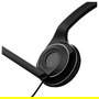 EPOS Sennheiser PC 7 USB Auriculares PC para VoIP y Oficina, Micrófono Boom con Cancelación de Ruido, Monoaural, Conector USB-A, Alámbrico, Frecuencia 42-17000 Hz, Negro