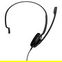 EPOS Sennheiser PC 7 USB Auriculares PC para VoIP y Oficina, Micrófono Boom con Cancelación de Ruido, Monoaural, Conector USB-A, Alámbrico, Frecuencia 42-17000 Hz, Negro
