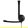 EPOS Sennheiser PC 7 USB Auriculares PC para VoIP y Oficina, Micrófono Boom con Cancelación de Ruido, Monoaural, Conector USB-A, Alámbrico, Frecuencia 42-17000 Hz, Negro