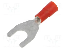 ERKO Terminal de horquilla aislada M6 rojo 0,5-1mm2