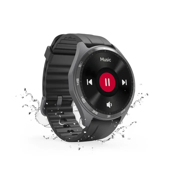 Hama Smartwatch 7010 Negro, Reloj Inteligente con Pantalla AMOLED 1.43", Realizar Llamadas, GPS Multibanda, 110 Modos Deporte, Resistencia IP68 y 3 ATM, Hasta 8 Días Autonomía