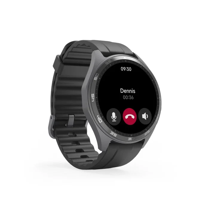 Hama Smartwatch 7010 Negro, Reloj Inteligente con Pantalla AMOLED 1.43", Realizar Llamadas, GPS Multibanda, 110 Modos Deporte, Resistencia IP68 y 3 ATM, Hasta 8 Días Autonomía