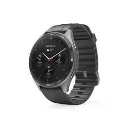 Hama Smartwatch 7010 Negro, Reloj Inteligente con Pantalla AMOLED 1.43", Realizar Llamadas, GPS Multibanda, 110 Modos Deporte, Resistencia IP68 y 3 ATM, Hasta 8 Días Autonomía