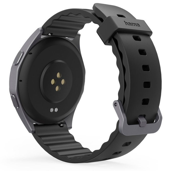 Hama Smartwatch 7010 Negro - Pantalla Amoled, GPS, Pulsómetro, SpO2