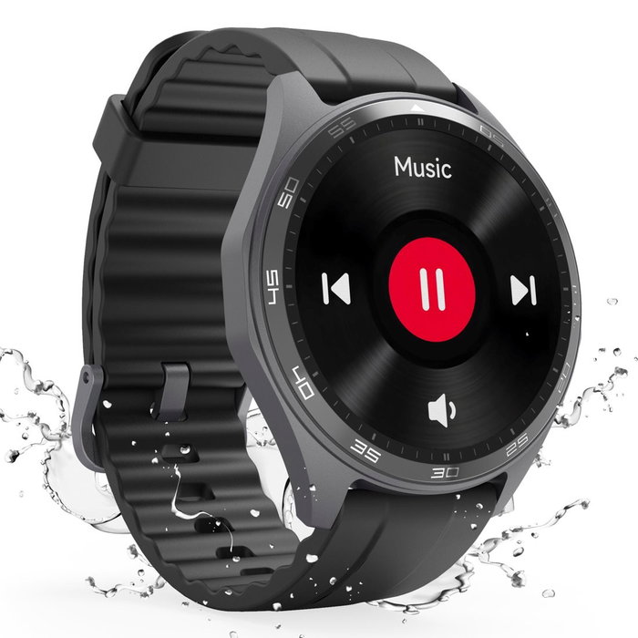 Hama Smartwatch 7010 Negro - Pantalla Amoled, GPS, Pulsómetro, SpO2