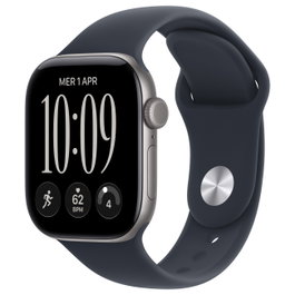 Apple Watch Series 12 42mm Space Grey Aluminium Cellular con Sport Band Azul Marino S/M