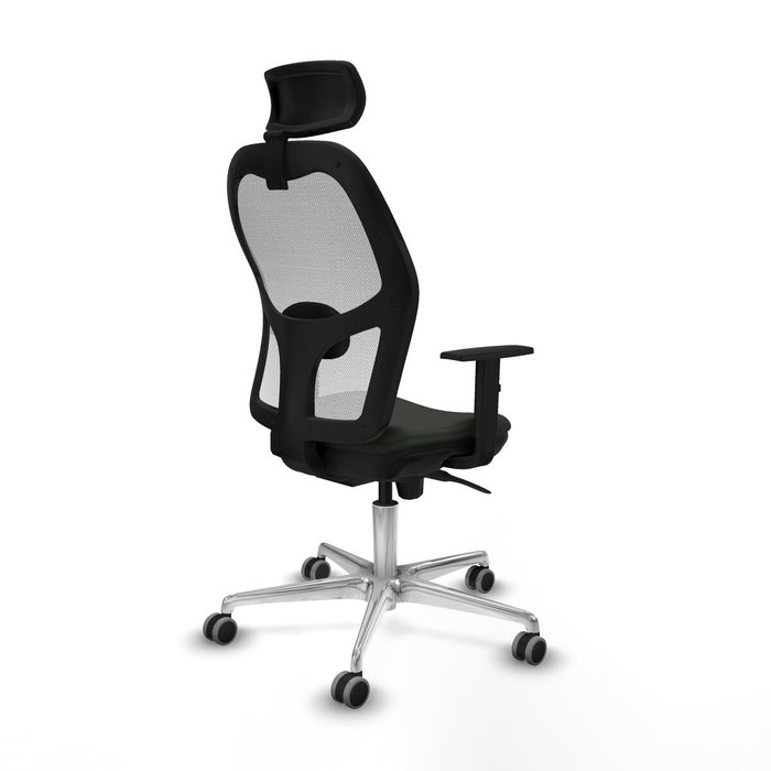 PIQUERAS Y CRESPO Silla de oficina Jorquera con mecanismo Sincro, Blanco y Negro PIQUERAS Y CRESPO Silla de oficina Jorquera con mecanismo Sincro, Blanco y Negro