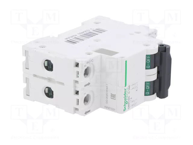 SCHNEIDER ELECTRIC ACTI9 MCB C60H-DC 16A 2P 500VDC