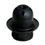 GSC Evolution Portalamparas Termoplástico con Arandela E27 Negro