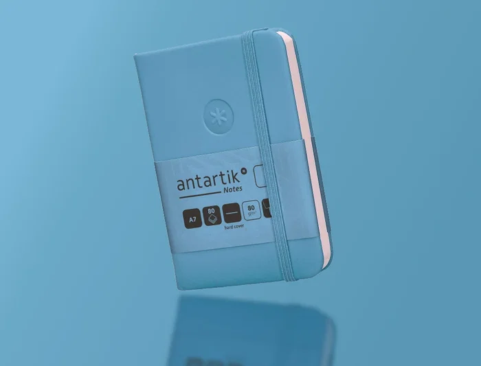 Antartik Cuaderno A7 Tapa Dura Hojas Lisas Azul Claro 80 Hojas 80gr Fsc