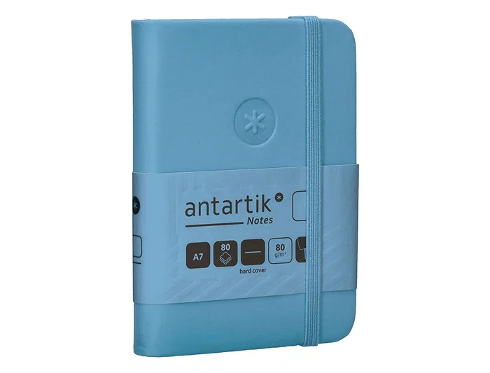 Antartik Cuaderno A7 Tapa Dura Hojas Lisas Azul Claro 80 Hojas 80gr Fsc