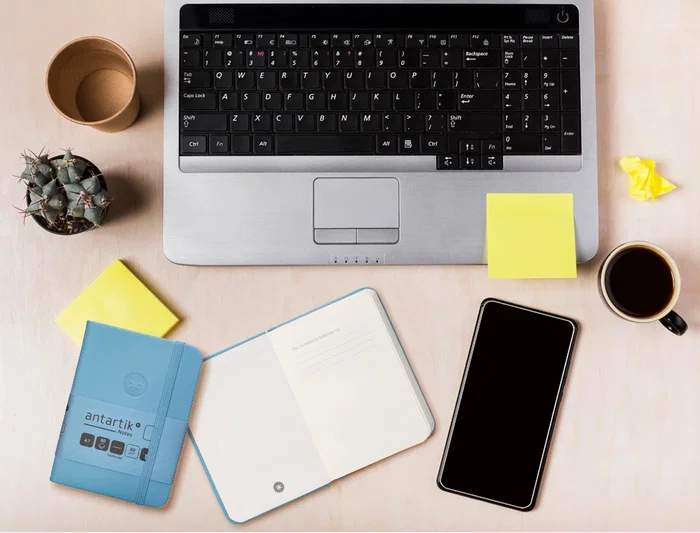 Antartik Cuaderno A7 Tapa Dura Hojas Lisas Azul Claro 80 Hojas 80gr Fsc