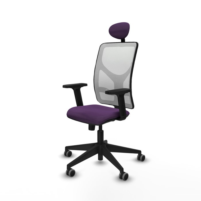 PIQUERAS Y CRESPO Silla de oficina Motilla con mecanismo Sincro, Morada y Blanca PIQUERAS Y CRESPO Silla de oficina Motilla con mecanismo Sincro, Morada y Blanca